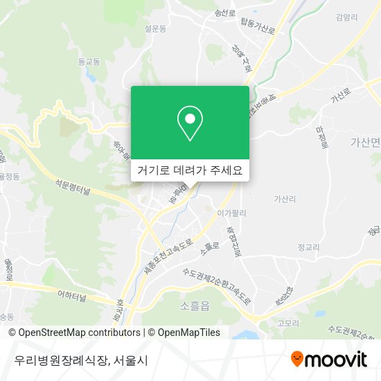 우리병원장례식장 지도
