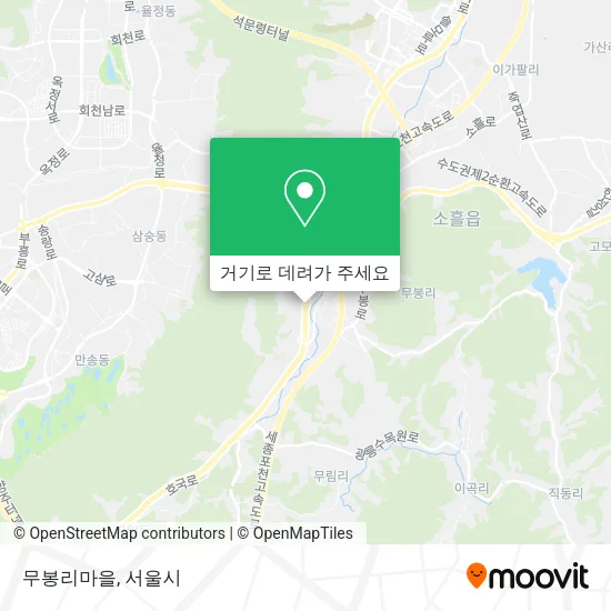무봉리마을 지도