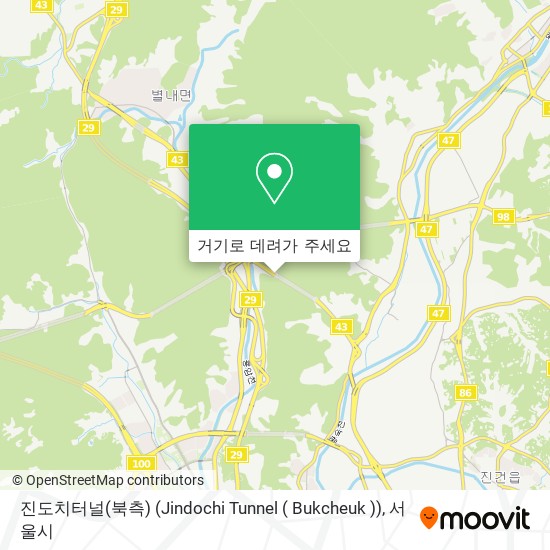 진도치터널(북측) (Jindochi Tunnel ( Bukcheuk )) 지도