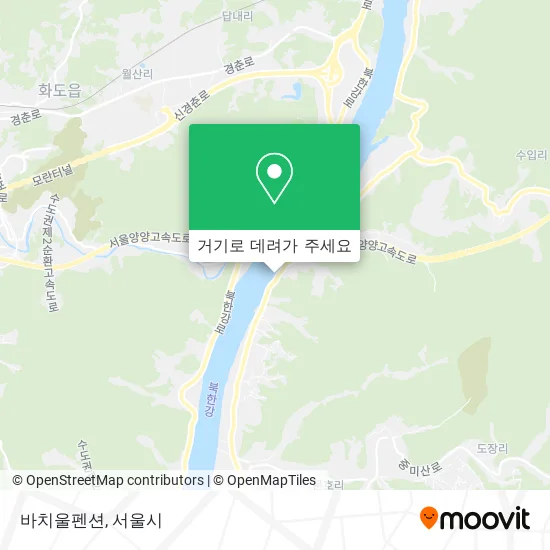 바치울펜션 지도