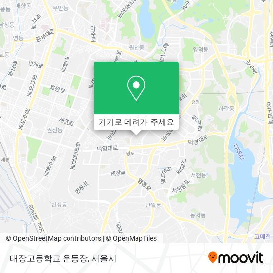 태장고등학교 운동장 지도