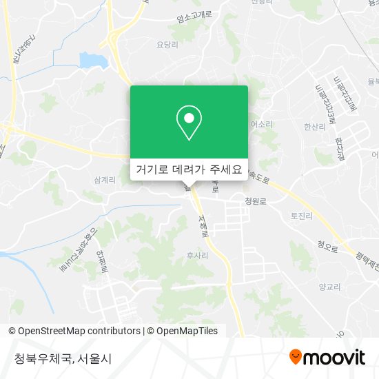청북우체국 지도