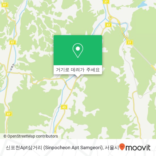 신포천Apt삼거리 (Sinpocheon Apt Samgeori) 지도