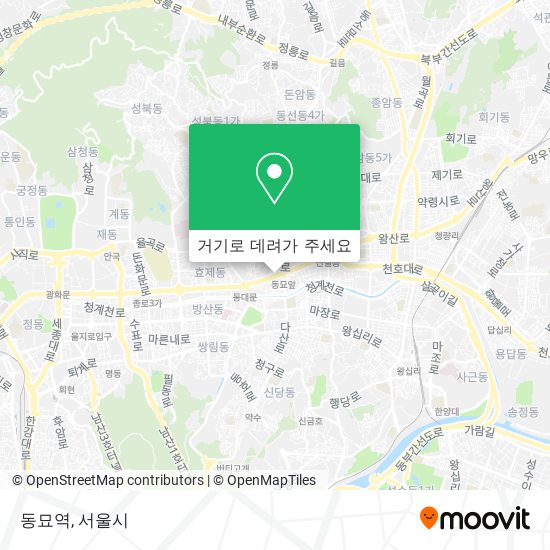 동묘역 지도
