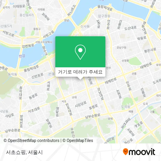 서초쇼핑 지도