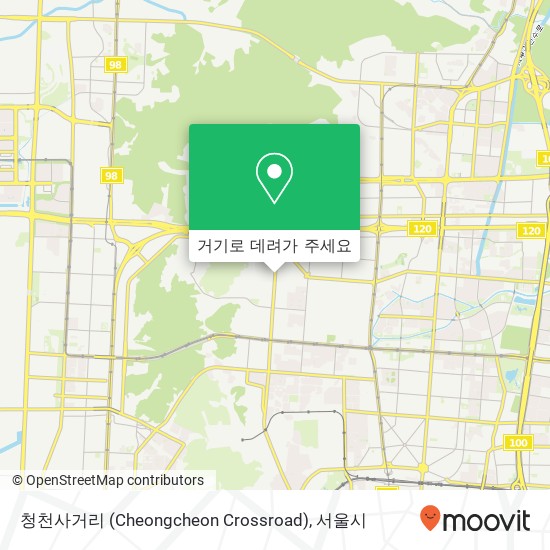 청천사거리 (Cheongcheon Crossroad) 지도