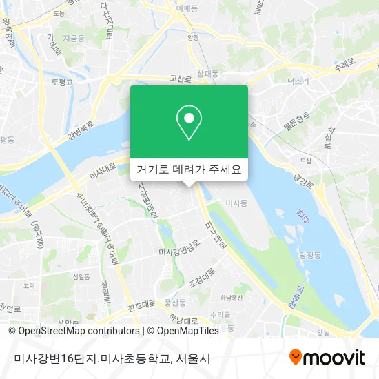 미사강변16단지.미사초등학교 지도