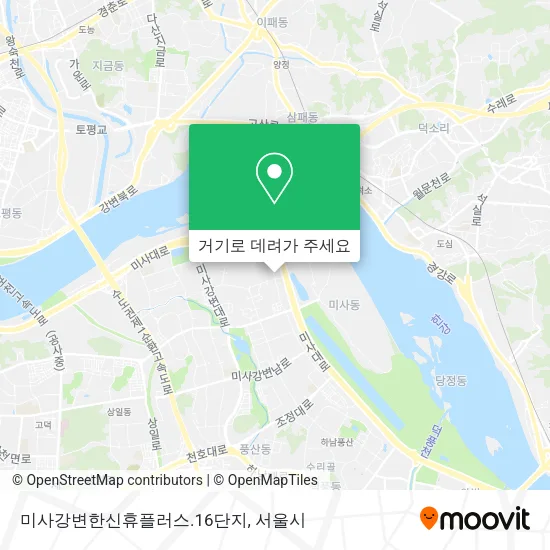 미사강변한신휴플러스.16단지 지도