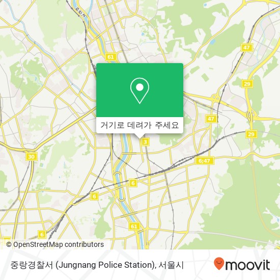 중랑경찰서 (Jungnang Police Station) 지도
