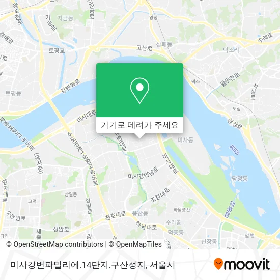 미사강변파밀리에.14단지.구산성지 지도