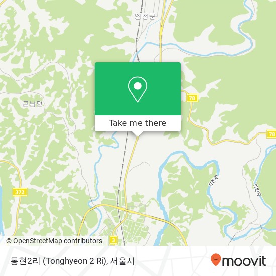 통현2리 (Tonghyeon 2 Ri) 지도