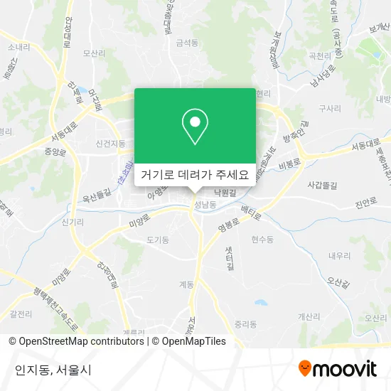 인지동 지도