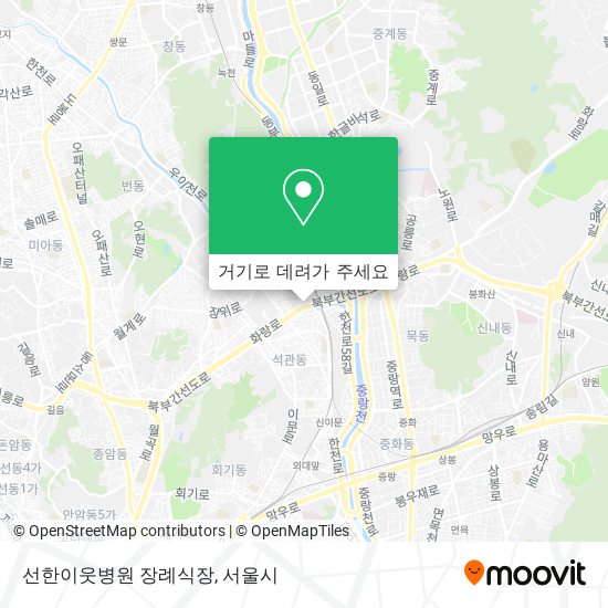 선한이웃병원 장례식장 지도