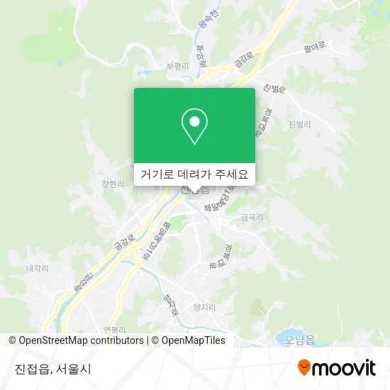 진접읍 지도