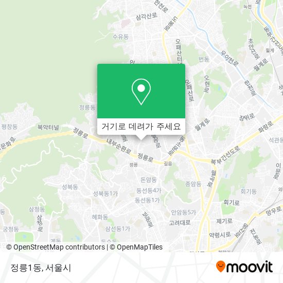 정릉1동 지도