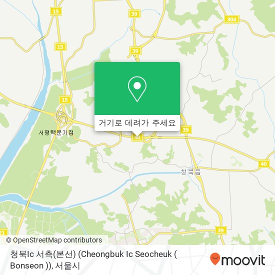 청북Ic 서측(본선) (Cheongbuk Ic Seocheuk ( Bonseon )) 지도