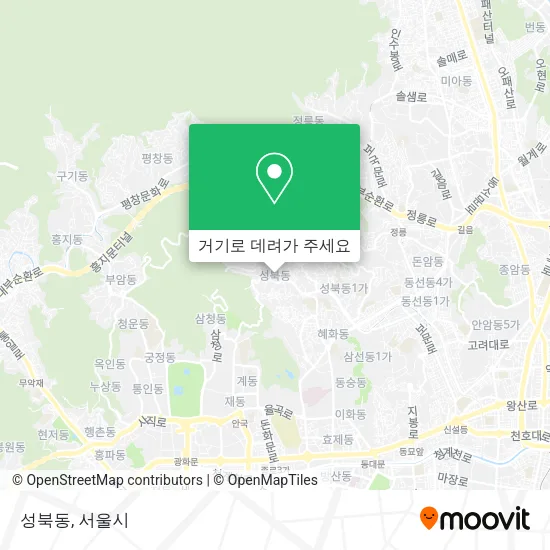 성북동 지도