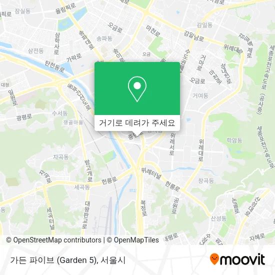 가든 파이브 (Garden 5) 지도