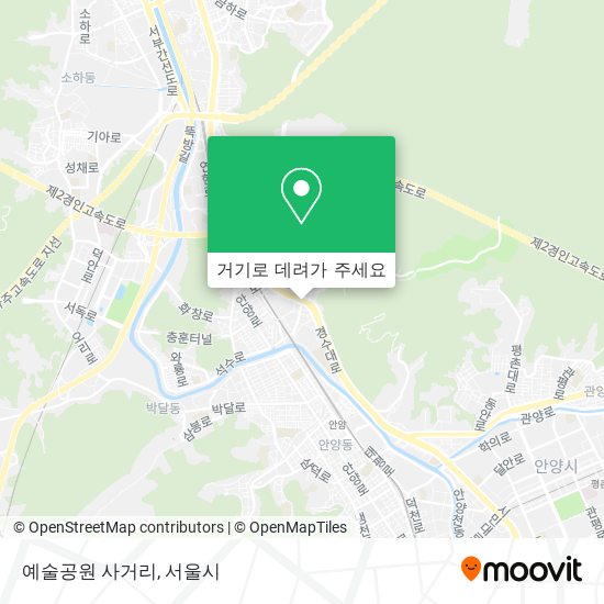 예술공원 사거리 지도