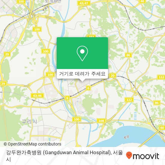 강두완가축병원 (Gangduwan Animal Hospital) 지도