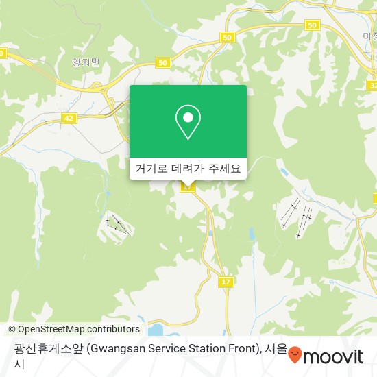 광산휴게소앞 (Gwangsan Service Station Front) 지도