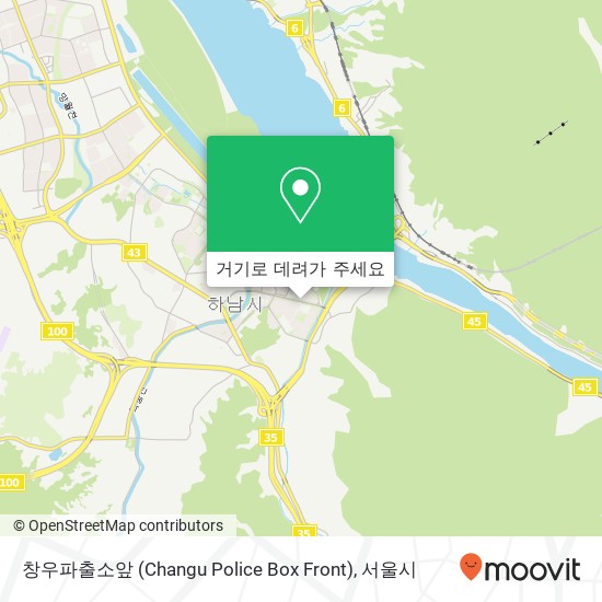 창우파출소앞 (Changu Police Box Front) 지도
