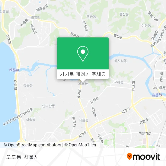 오도동 지도