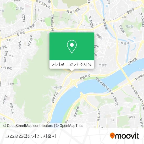 코스모스길삼거리 지도
