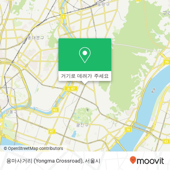 용마사거리 (Yongma Crossroad) 지도