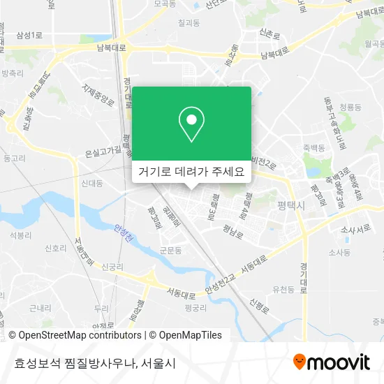 효성보석 찜질방사우나 지도