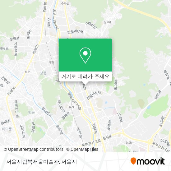 서울시립북서울미술관 지도