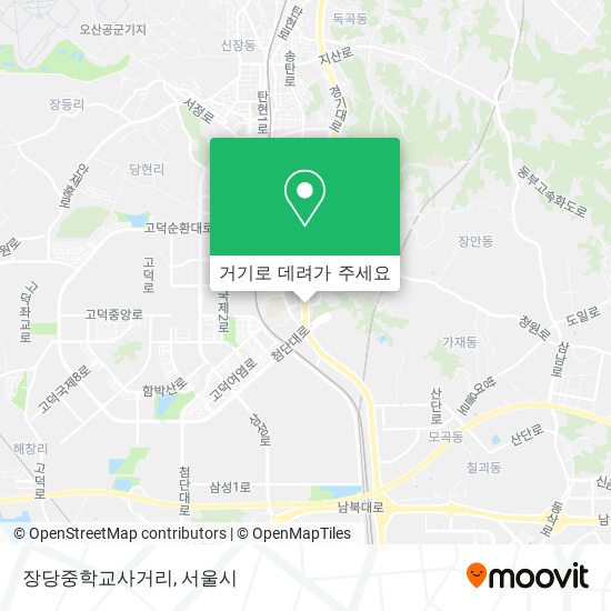 장당중학교사거리 지도