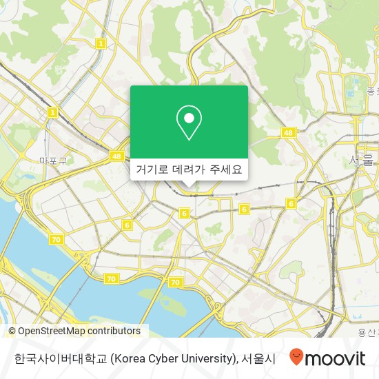 한국사이버대학교 (Korea Cyber University) 지도