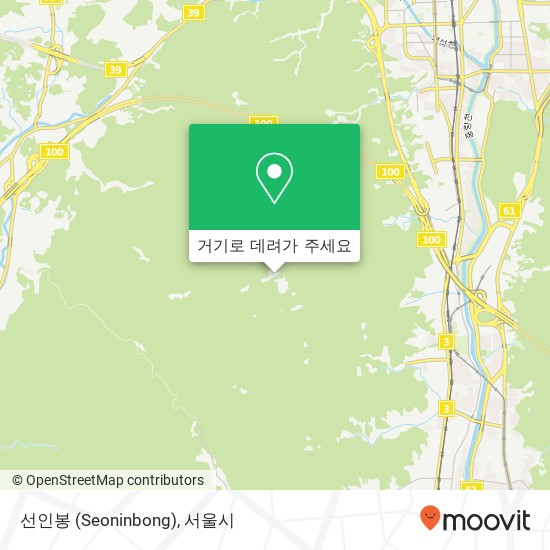선인봉 (Seoninbong) 지도