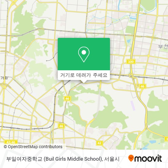 부일여자중학교 (Buil Girls Middle School) 지도