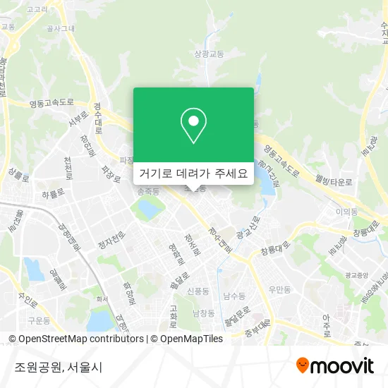 조원공원 지도