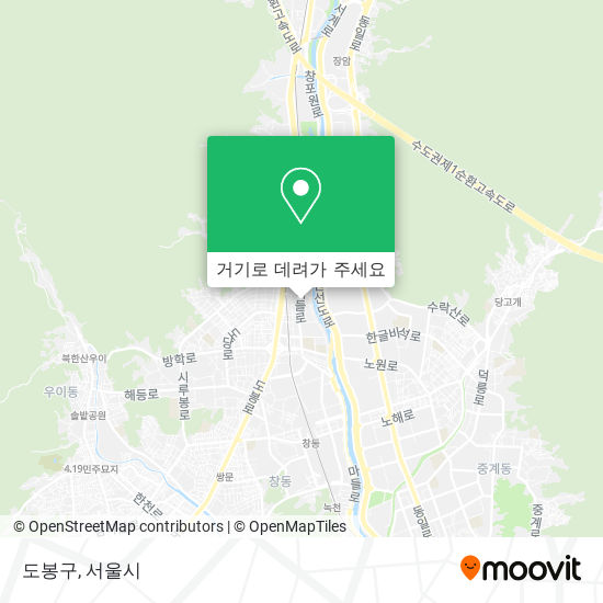 도봉구 지도