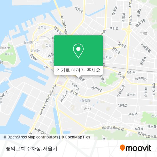 숭의교회 주차장 지도