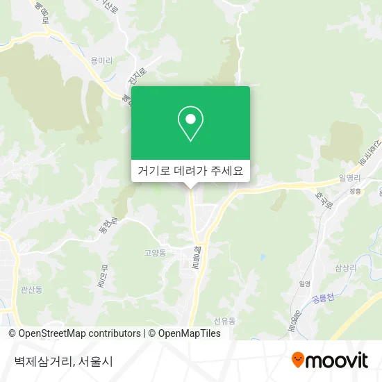 벽제삼거리 지도