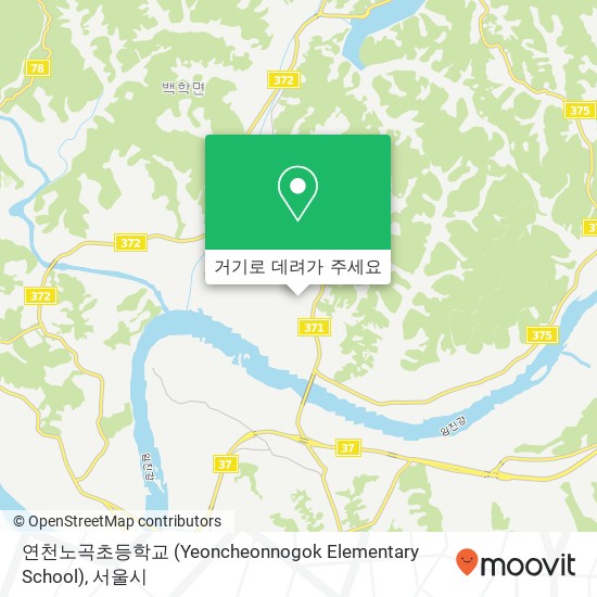 연천노곡초등학교 (Yeoncheonnogok Elementary School) 지도