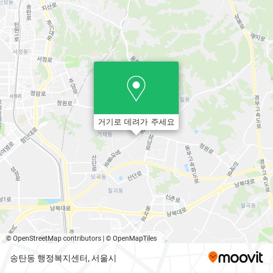 송탄동 행정복지센터 지도