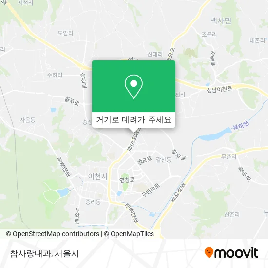 참사랑내과 지도