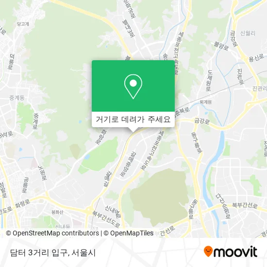 담터 3거리 입구 지도