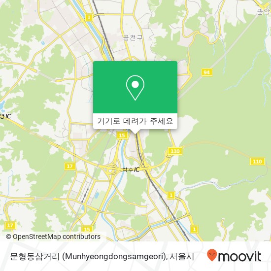 문형동삼거리 (Munhyeongdongsamgeori) 지도