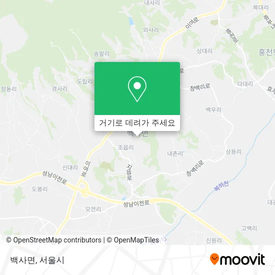 백사면 지도
