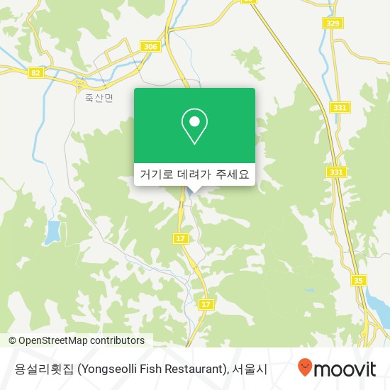 용설리횟집 (Yongseolli Fish Restaurant) 지도