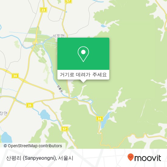 산평리 (Sanpyeongni) 지도
