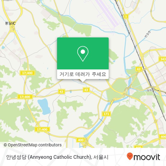안녕성당 (Annyeong Catholic Church) 지도