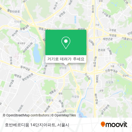 호반베르디움 14단지아파트 지도
