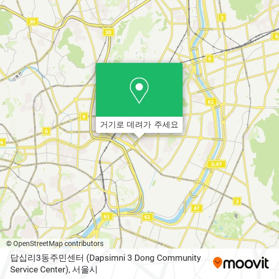 답십리3동주민센터 (Dapsimni 3 Dong Community Service Center) 지도